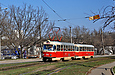 Tatra-T3SU #519-520 23-го маршрута на проспекте Тракторостроителей в районе улицы Тимуровцев