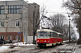 Tatra-T3SU #519-520 26-го маршрута на Московском проспекте пересекает улицу Свистуна