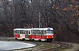Tatra-T3SU #519-520 26-го маршрута на Журавлевском спуске