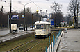 Tatra-T3SU #573 8-го маршрута на Салтовском шоссе перед поворотом в Салтовский переулок