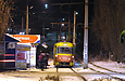 Tatra-T3SU #575-576 23-го маршрута на проспекте Тракторостроителей выполняет остановку "Улица Уборевича"