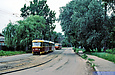 Tatra-T3SU #578-669 27-го маршрута на улице Октябрьской Революции в районе конечной станции "Новожаново"
