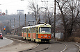 Tatra-T3SU #581-582 26-го маршрута на улице Матюшенко