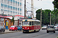 Tatra-T3SU #581 27-го маршрута на улице Кирова за перекрёстком с улицей Плехановской