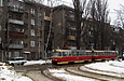 Tatra-T3SU #581-582 26-го маршрута на улице Мироносицкой возле перекрестка с улицей Веснина