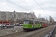 Tatra-T3SU #581-582 26-го маршрута на улице Героев Труда возле одноименой станции метро