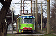 Tatra-T3SU #581-582 26-го маршрута на проспекте Тракторостроителей на перекрестке с улицей Немышлянской