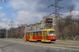 Tatra-T3SU #583 8-го маршрута на улице Морозова в районе остановки "ул. Войкова"