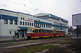 Tatra-T3SU #585-586 22-го маршрута на улице Сумской возле перекрестка с улицей Деревянко и Белгородским шоссе