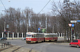 Tatra-T3SU #585-586 26-го маршрута на перекрестке улиц Сумской и Мироносицкой