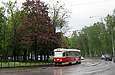 Tatra-T3SU #585-586 26-го маршрута на улице Мироносицкой в районе Парка им. Горького