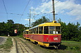 Tatra-T3SU #585-586 26-го маршрута на Журавлевском спуске