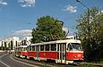 Tatra-T3SU #589-590 23-го маршрута на проспекте Тракторостроителей