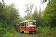 Tatra-T3SU #592-593 23-го маршрута на конечной "Станция Лосево"