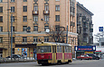 Tatra-T3SU #592 5-го маршрута на улице Евгения Котляра