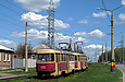 Tatra-T3SU #592-593 маршрута 16-А на улице Академика Павлова возле улицы Автотракторной