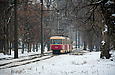 Tatra-T3SU #592-593 23-го маршрута на Московском проспекте в районе станции метро "Индустриальная"