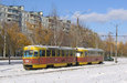 Tatra-T3SU # 598-599 23-го маршрута на проспекте Тракторостроителей между остановкой "606-й микрорайон" и улией Блюхера