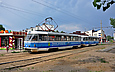 Tatra-T3SU #598-599 26-го маршрута на Салтовском шоссе отправился от конечной станции "602-й микрорайон"