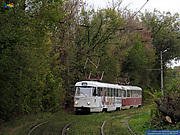 Tatra-T3SU #600-660 20-го маршрута на улице Клочковской возле Алексеевской балки