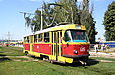 Tatra-T3SU #615 27-го маршрута на улице Героев Труда