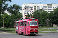 Tatra-T3SU #625 8-го маршрута на Салтовском шоссе на перекрестке с проспектом 50-летия СССР