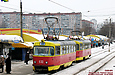 Tatra-T3SU #630-591 26-го маршрута на улице Героев труда возле одноименной станции метро