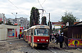 Tatra-T3SU #630-591 26-го маршрута на улице Героев труда следует по объездной линии