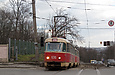Tatra-T3SU #630-591 26-го маршрута на Журавлевском спуске перед перекрестком с улицей Пушкинской