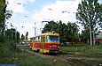 Tatra-T3SU #633 16-го маршрута прибывает на конечную станцию "Льва Толстого"