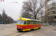 Tatra-T3SU #633 27-го маршрута поворачивает с улицы Плехановской на улицу Морозова