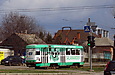 Tatra-T3SU #638 8-го маршрута на Салтовском шоссе возле перекрестка с проспектом Льва Ландау