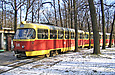 Tatra-T3SU #641-642 22-го маршрута на конечной станции Лесопарк