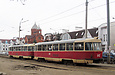 Tatra-T3SU #513-642 26-го маршрута на улице Шевченко возле станции метро "Киевская"