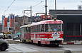 Tatra-T3SU #565-642 26-го маршрута на улице Героев Труда возле одноименной станции метро