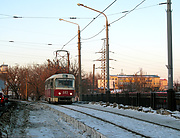 Tatra-T3SU #643 16-го маршрута на Моисеевском мосту
