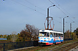 Tatra-T3SU #643 27-го маршрута на улице Героев труда следует по Лазьковскому мосту