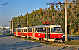 Tatra-T3SU #645-646 26-го маршрута на улице Шевченко в районе Вологодского переулка
