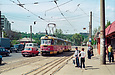 Tatra-T3SU #647-648 26-го маршрута на улице Матюшенко в районе улицы Шевченко