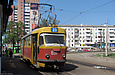 Tatra-T3SU #651 8-го маршрута на конечной станции "Проспект Гагарина"
