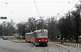 Tatra-T3SU #651-648 26-го маршрута поворачивает с улицы Мироносицкой на улицу Сумскую