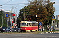 Tatra-T3SU #651 27-го маршрута на Московском проспекте возле станции метро "Защитников Украины"