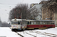 Tatra-T3SU #652-690 26-го маршрута на конечной станции "Парк им. Горького"
