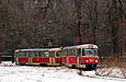 Tatra-T3SU #652-690 26-го маршрута на конечной станции "Станция Лосево"
