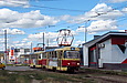 Tatra-T3SU #652-662 26-го маршрута на улице Героев Труда возле одноименной станции метро
