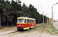 Tatra-T3SU #655 16-го маршрута на улице Героев Труда в районе остановки "Зона отдыха"