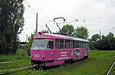 Tatra-T3SU #655 разворачивается на конечной станции "Льва Толстого" во время учебного рейса