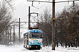Tatra-T3SU #656 8-го маршрута на Салтовском шоссе в районе улицы Эйдемана