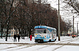 Tatra-T3SU #656 8-го маршрута на Салтовском шоссе в районе конечной станции "Микрорайон 602"