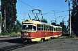 Tatra-T3SU #657-658 26-го маршрута прибыл на конечную станцию "Льва Толстого"